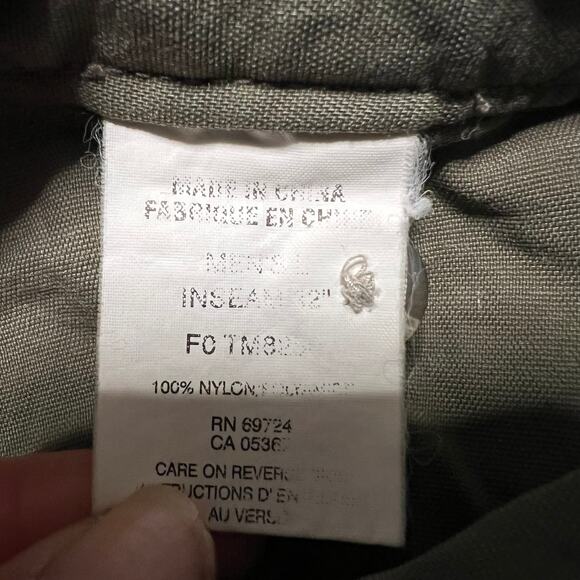 Columbia Pants Mens Large Convertible Zip Off Shorts Green Brown Nylon Hiking - Picture 13 of 13